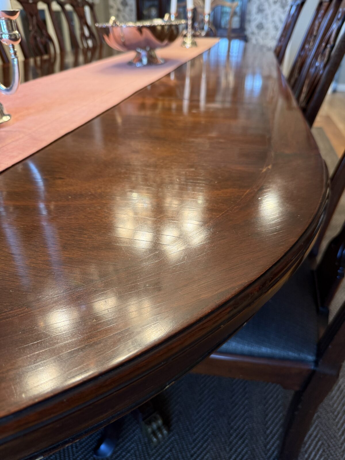 MESA DE COMEDOR DE CAOBA - Imagen 2