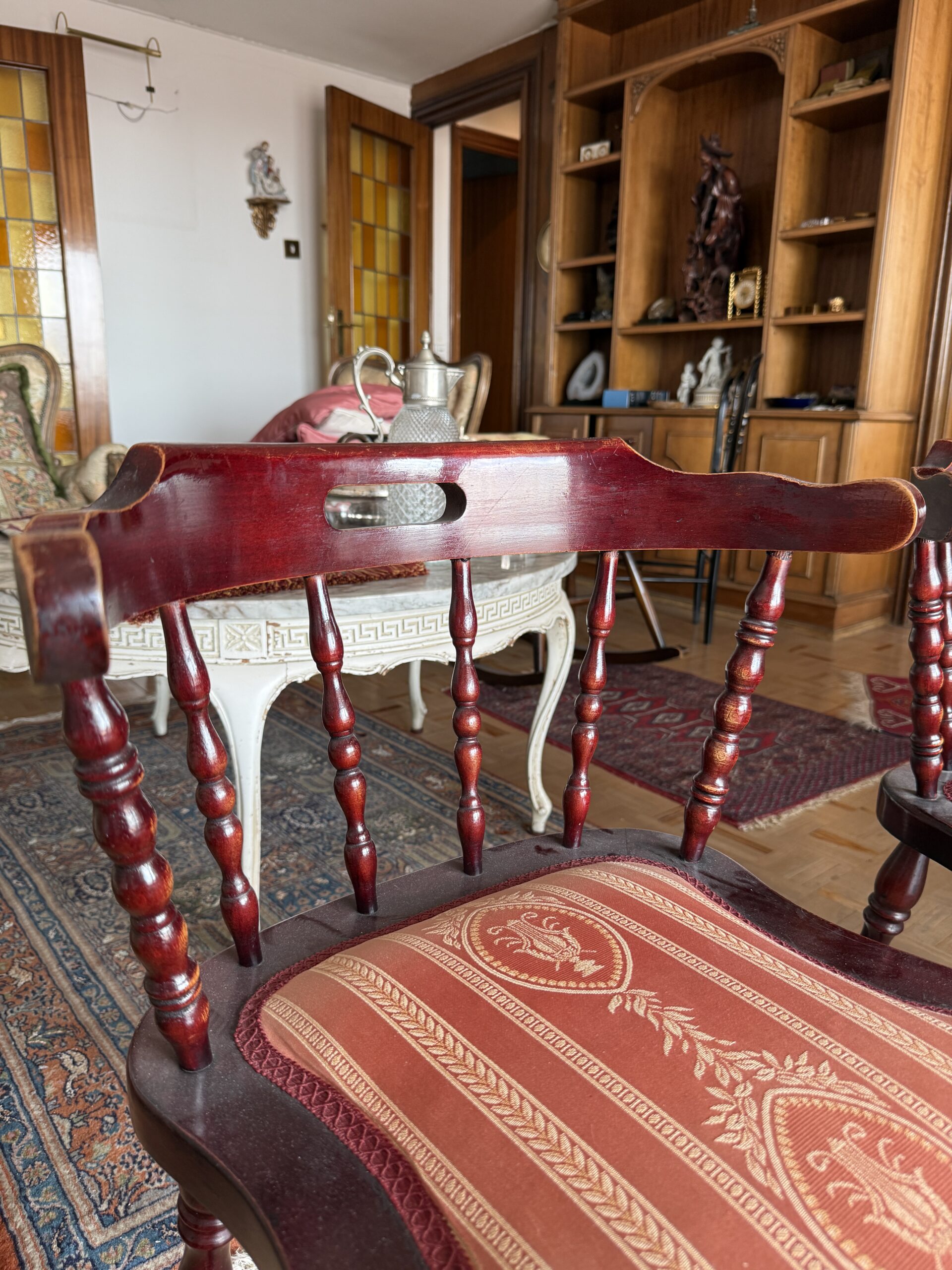 Pareja de sillas de madera torneada - Imagen 6