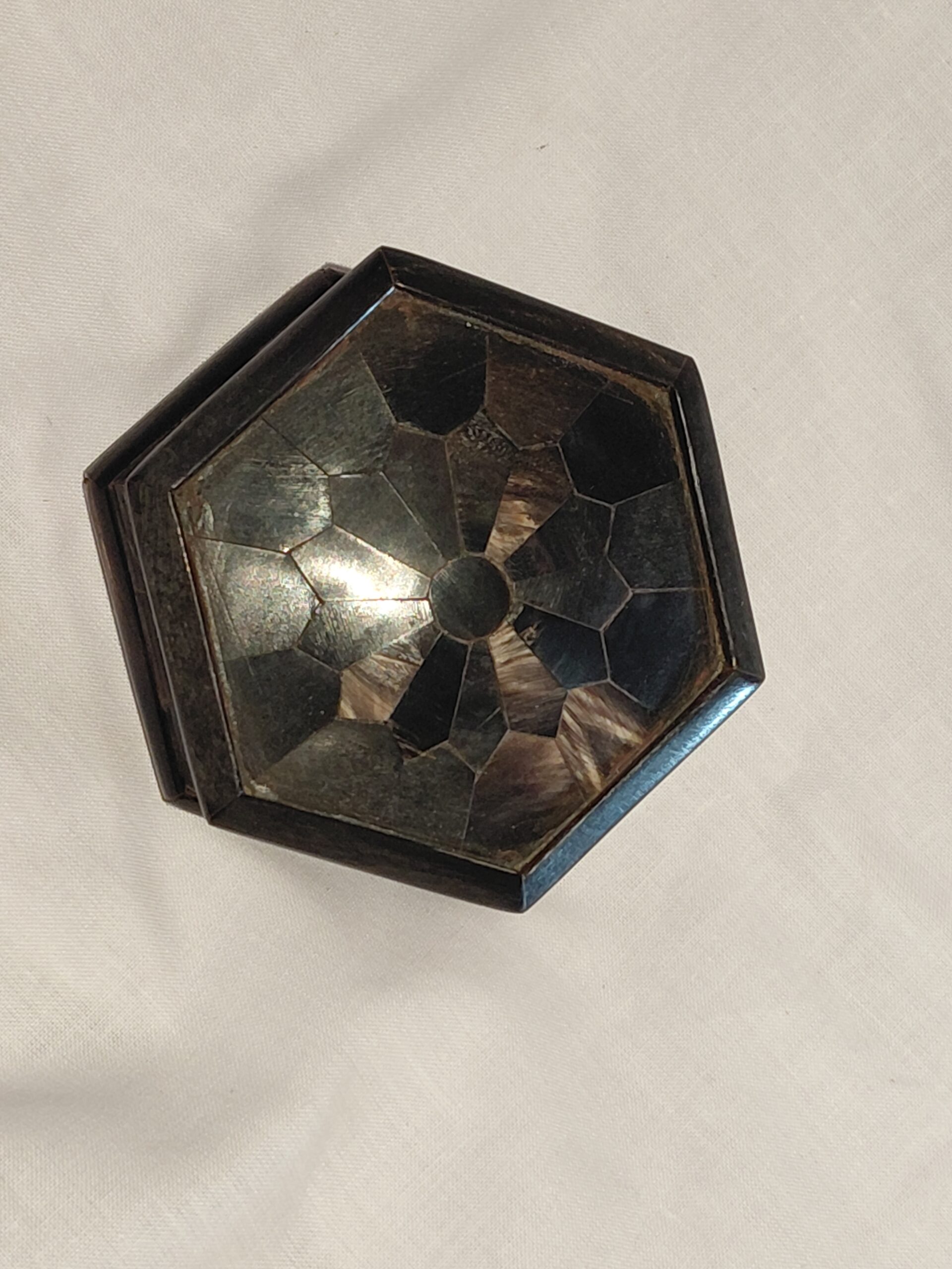Cajita Alhajero com Mosaico Geométrico y Base de Latón - Imagen 5