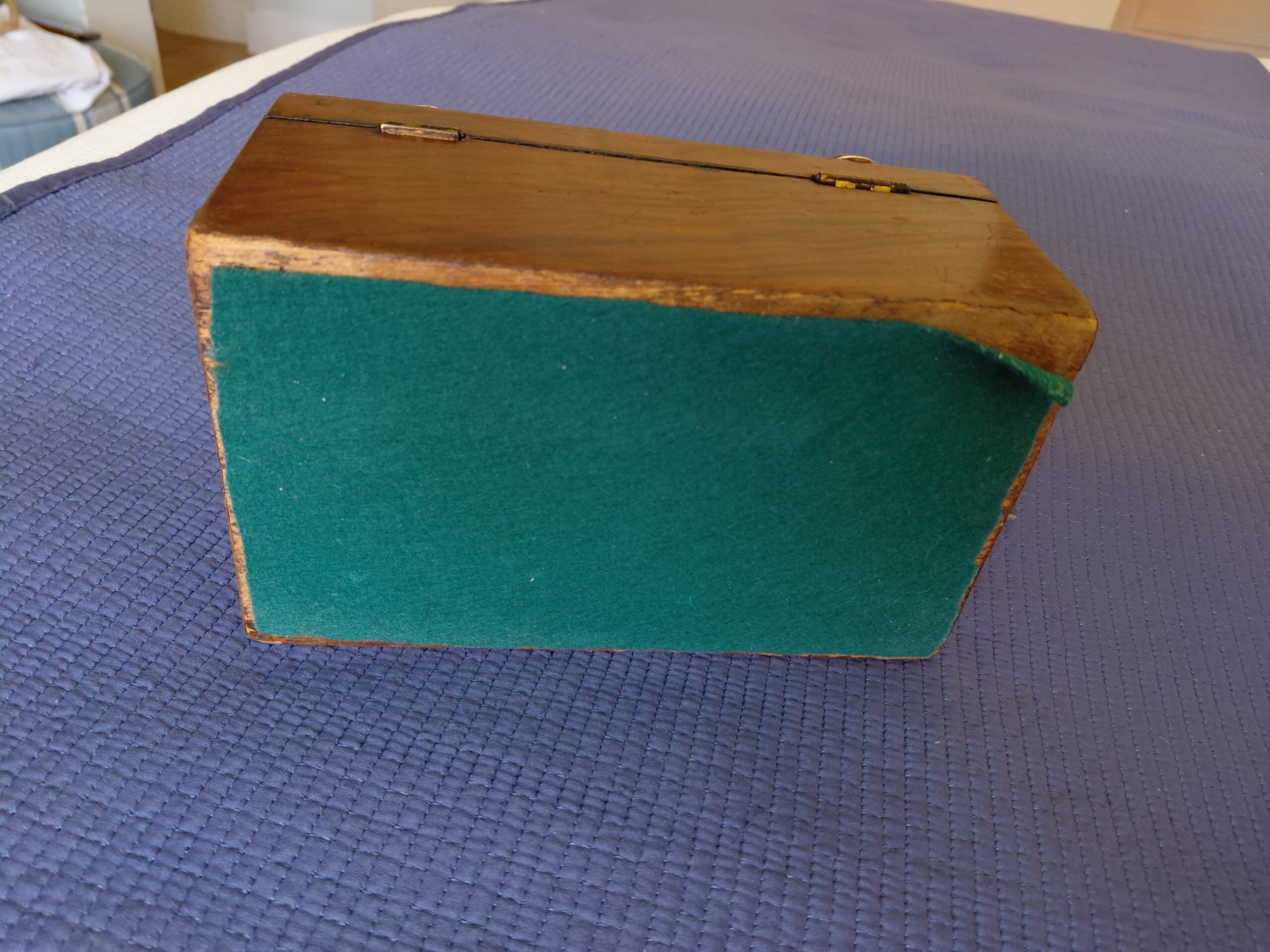 Caja Alhajero de Madera con Detalles en Latón y Hueso y Doble Compartimento - Imagen 9