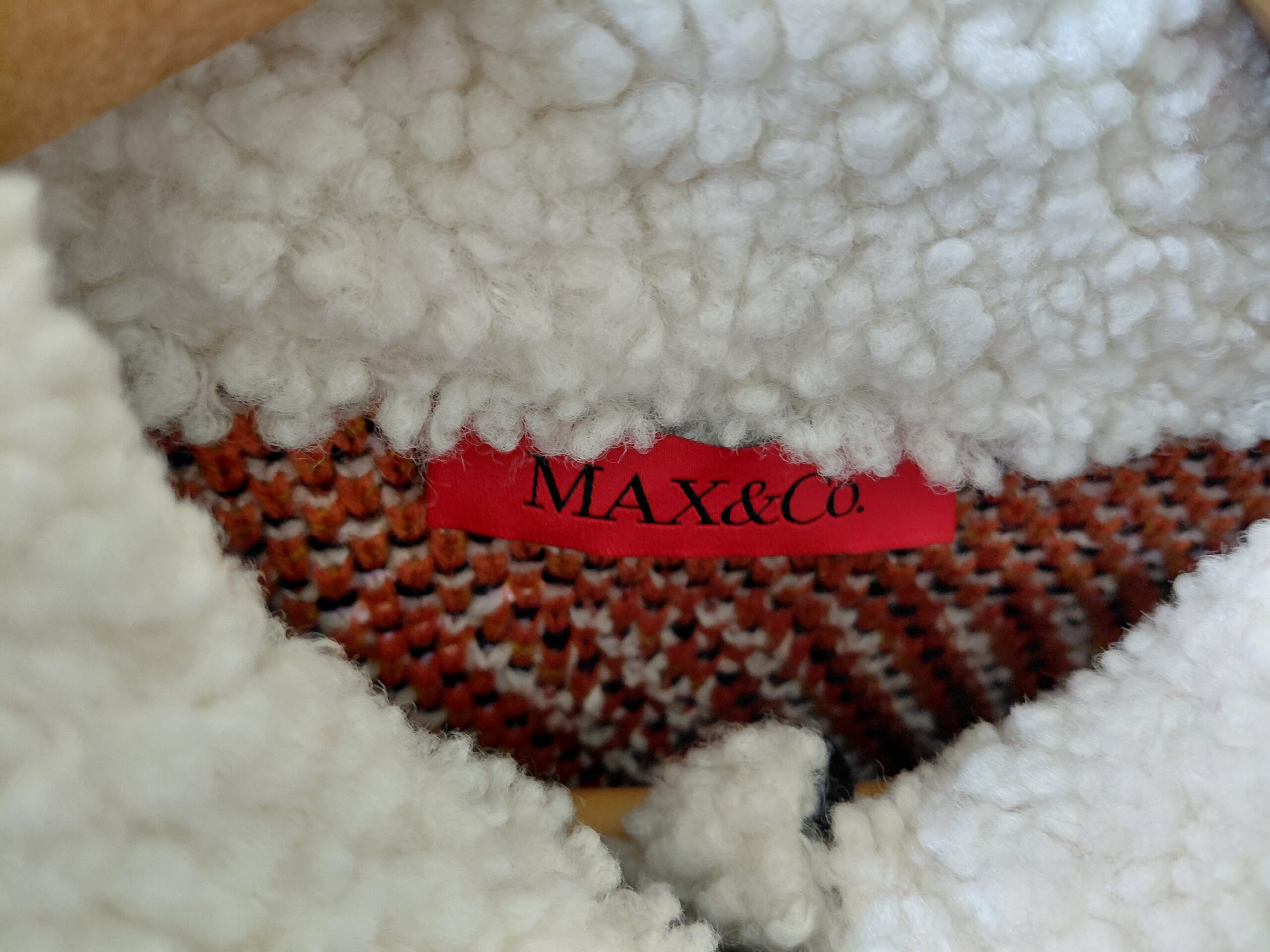 Chaqueta de Punto Geométrico MAX&Co. con Cuello y Bolsillos de Borreguito (Talla S) - Imagen 3