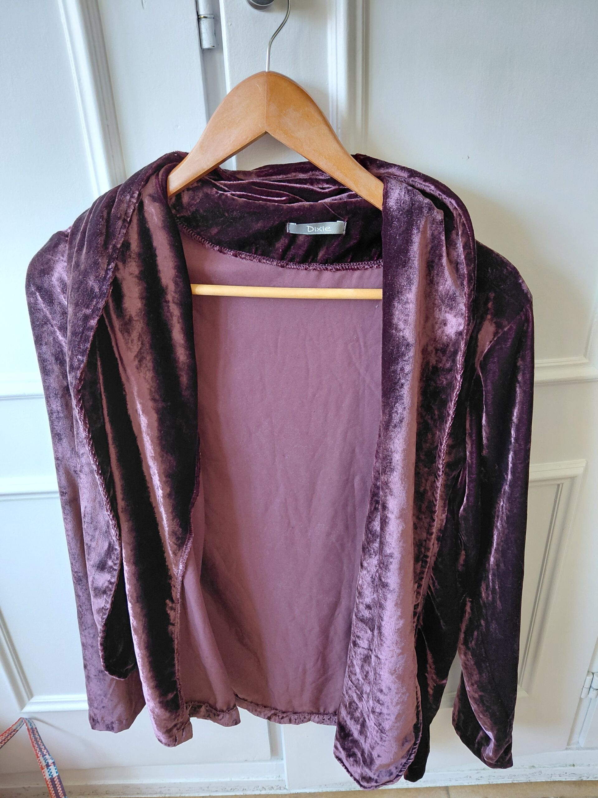 Chaqueta de Terciopelo Aguas Color Burdeos / Malva - Dixie (Talla M)