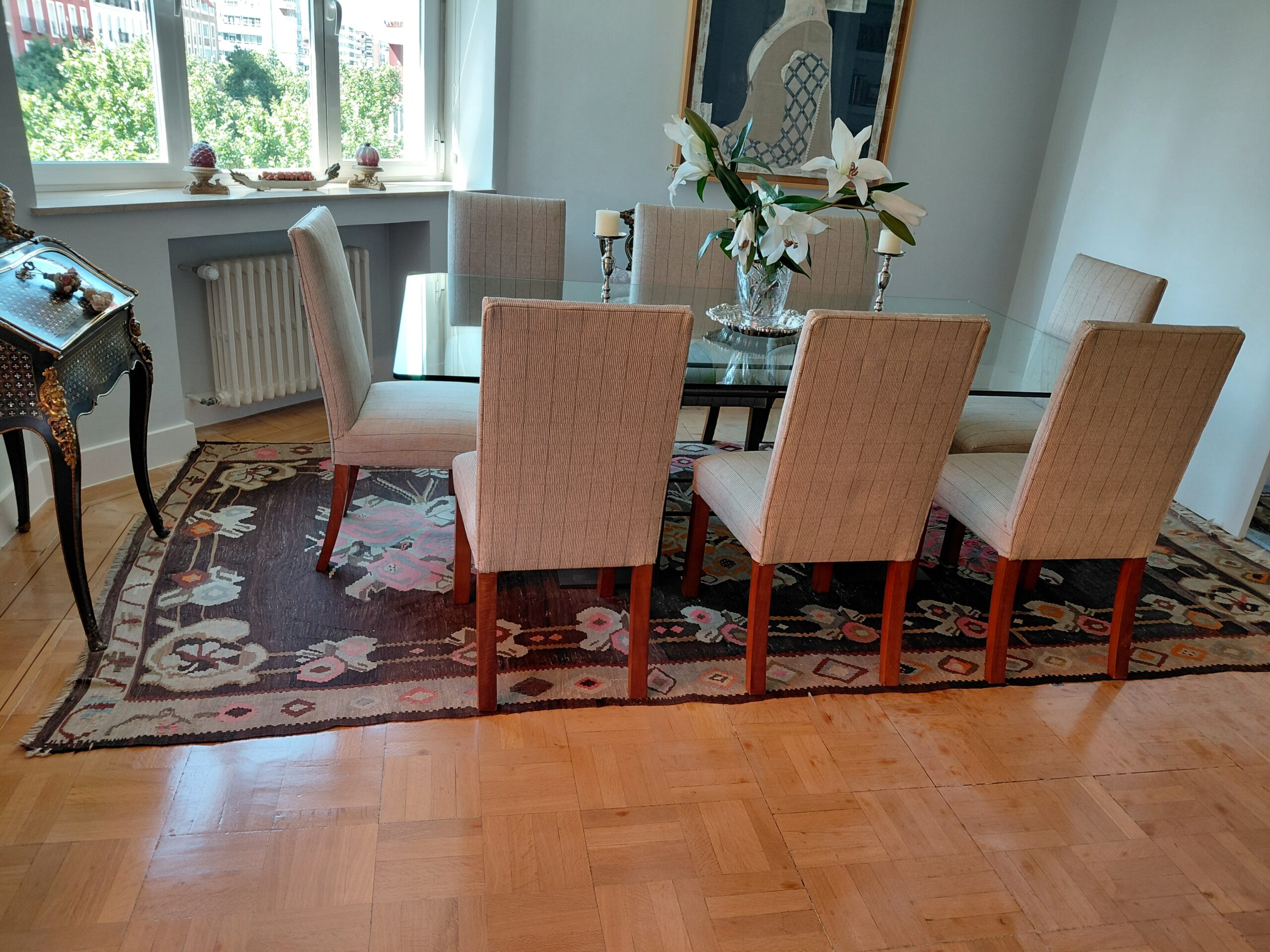 Alfombra Étnica de Lana Estilo Kilim - Imagen 4