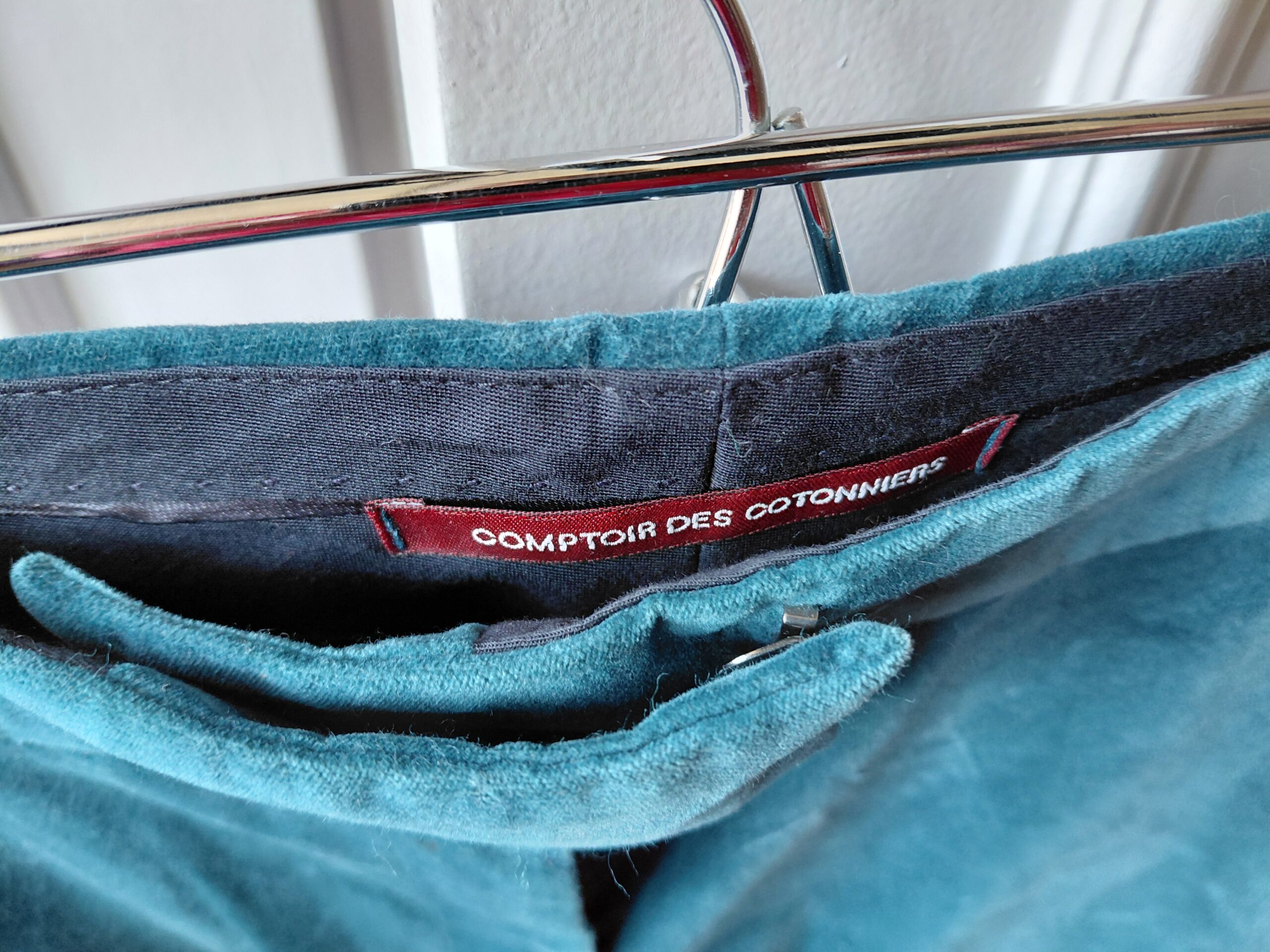 Traje de chaqueta y pantalón de pana Comptoir des Cotonniers – Azul turquesa / esmeralda - Imagen 4