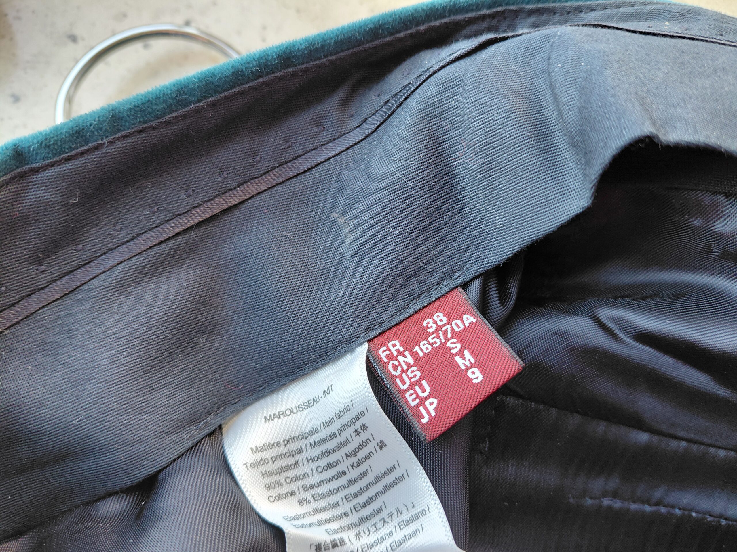 Traje de chaqueta y pantalón de pana Comptoir des Cotonniers – Azul turquesa / esmeralda - Imagen 5