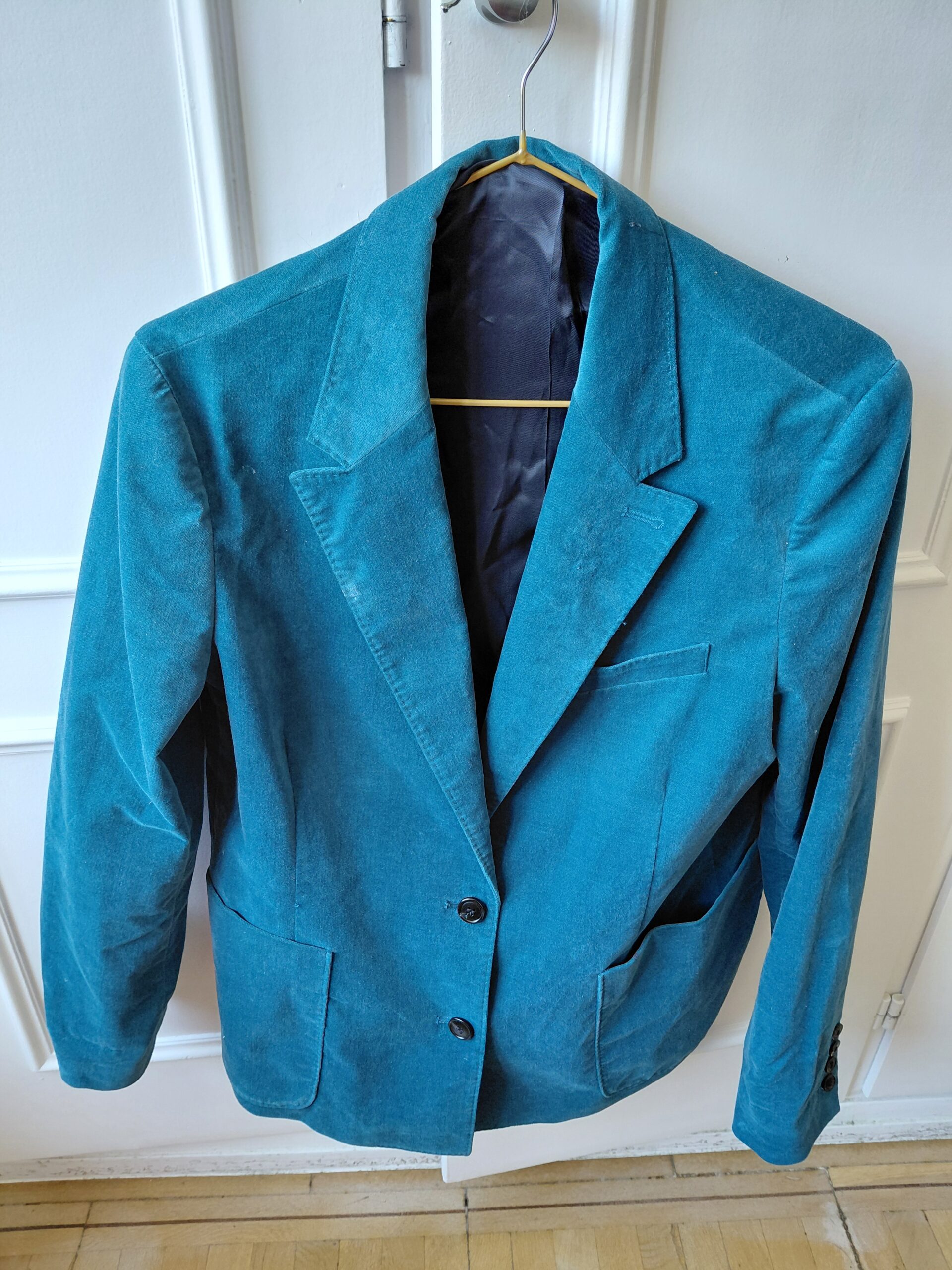 Traje de chaqueta y pantalón de pana Comptoir des Cotonniers – Azul turquesa / esmeralda - Imagen 6