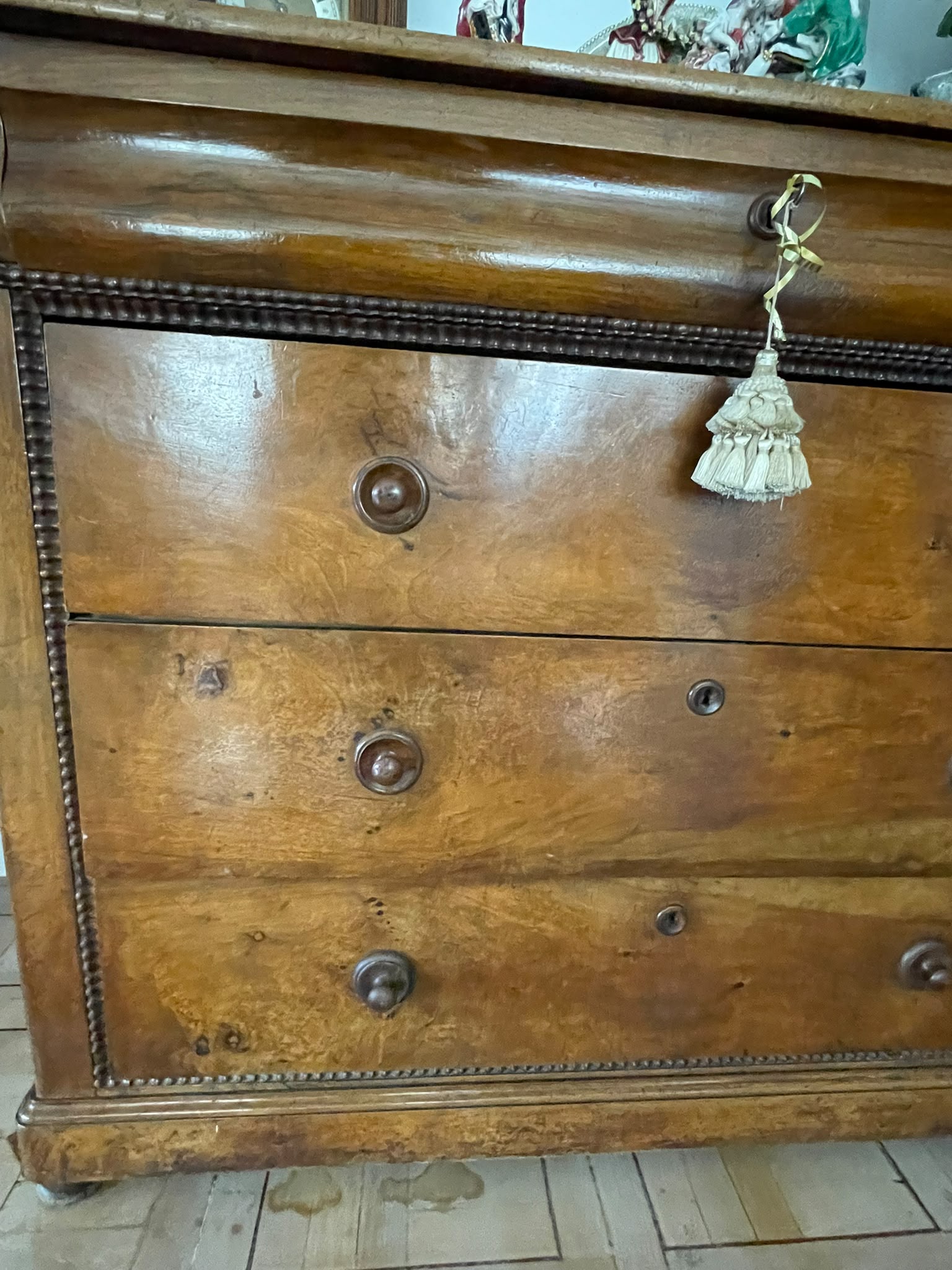 Cómoda Antigua de Madera Noble del Siglo XIX - Imagen 4