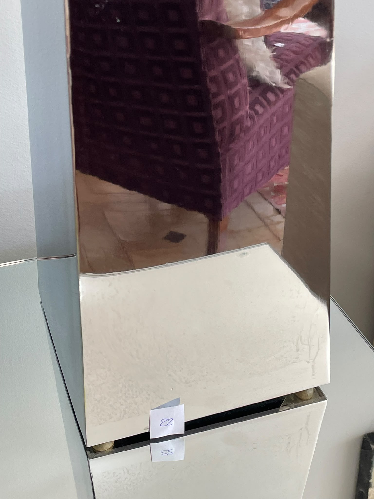 Lámpara de Salón de Diseño Chic con Base de Espejo - Imagen 6