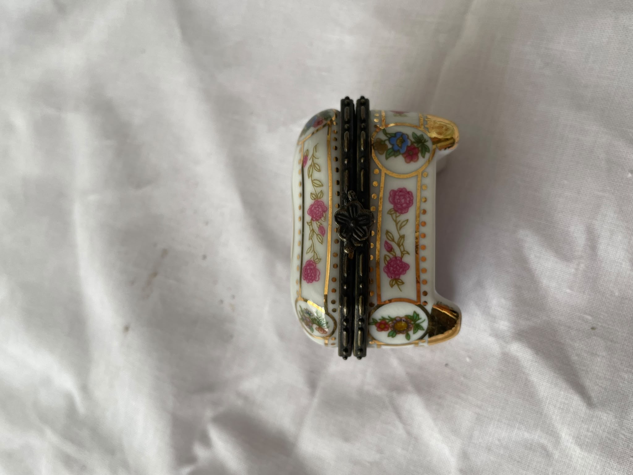 Juego de Mini Alhajero Floral y Frasquito Decorativo - Imagen 2