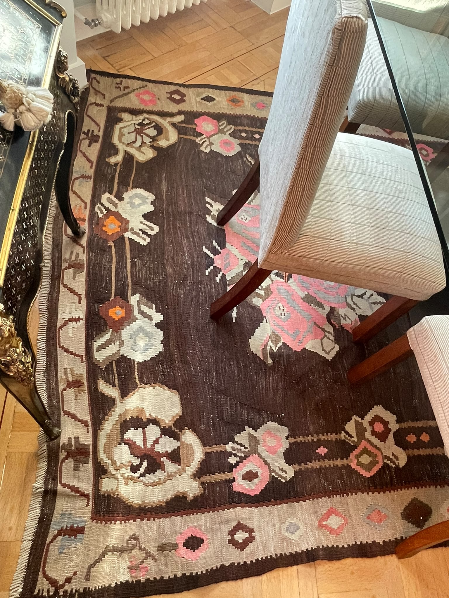 Alfombra Étnica de Lana Estilo Kilim - Imagen 9