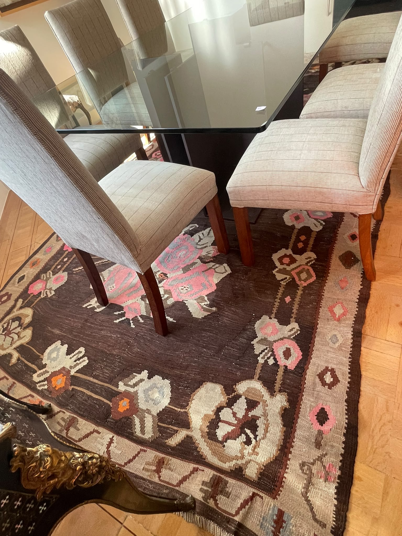 Alfombra Étnica de Lana Estilo Kilim - Imagen 11